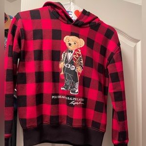 Polo bear hoodie jacket size 8-10 kid